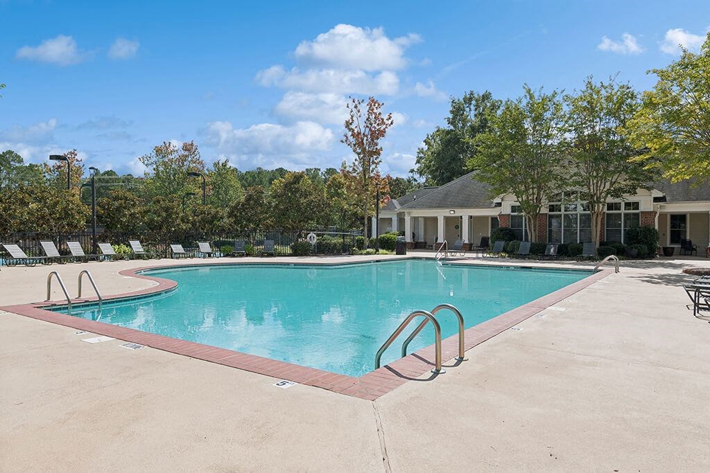 Pool at Falls Pointe at the Park Apartments in Durham NC