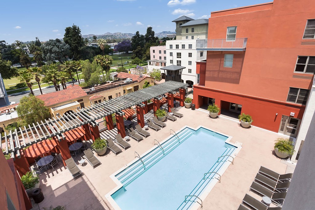 Pool at Haven at Del Mar Station Apartments in Pasadena CA