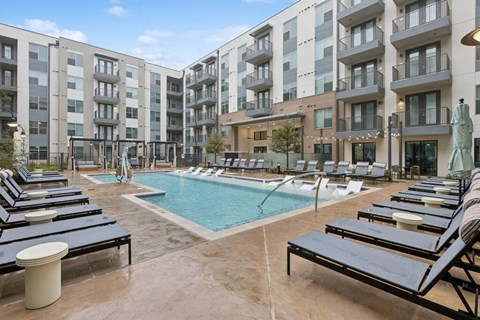 Pool at Luca Apartments in Austin TX