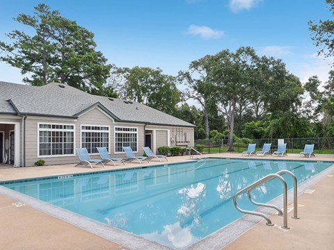Pool at Park Village Apartments in Conroe TX