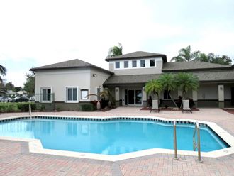 Swimming pool and clubhouse at Running Brook in Miami FL 