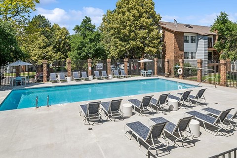 Pool at Sky Rock Apartments in Longmont CO