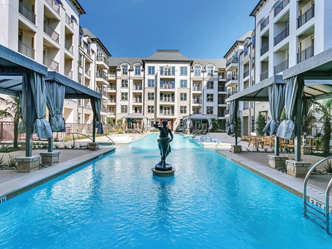 Pool at The Huntington Apartments in Plano TX