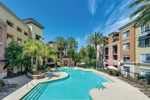 Pool at Town Center Apartments in Santa Clarita CA