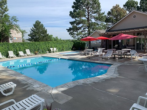 Pool at The Pines Apartments in Lakewood CO
