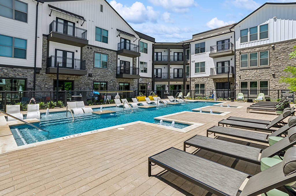 Pool at The Waylon Apartments and Townhomes in McKinney TX