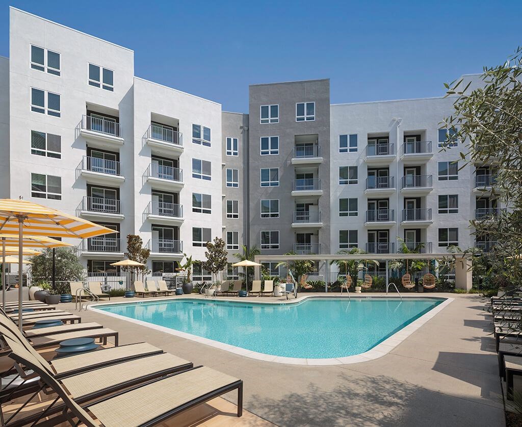 Pool at The Wylden Apartments in Los Angeles CA