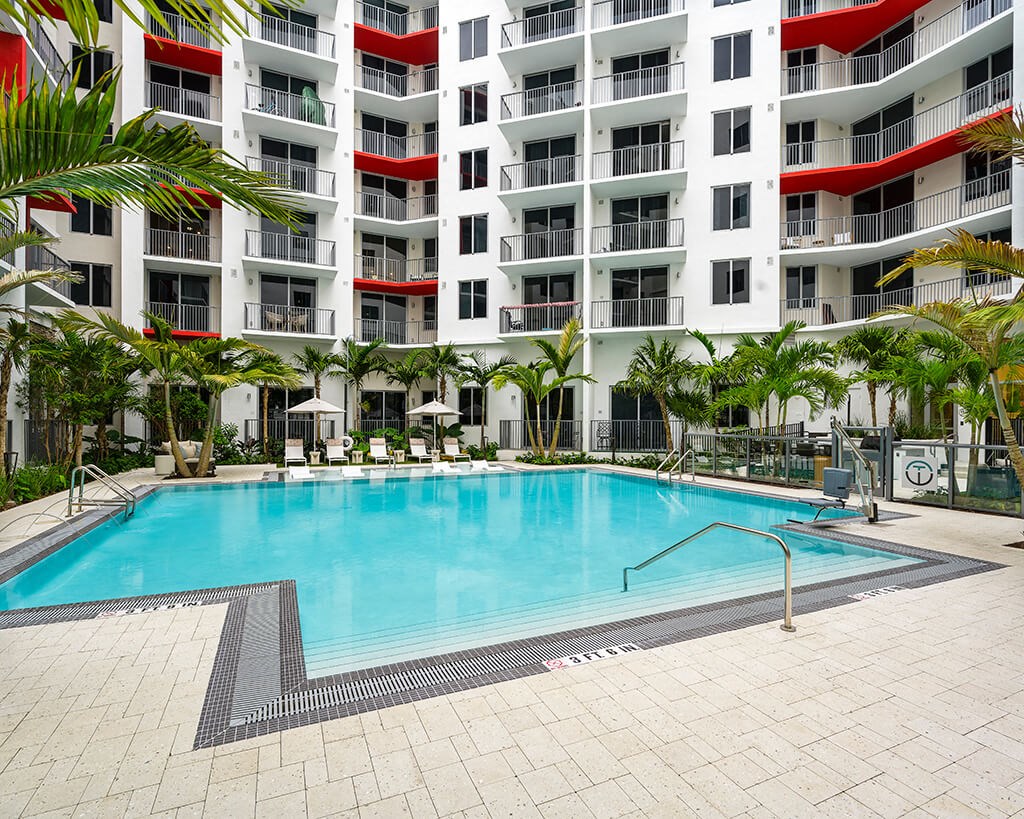 Pool at Treo Apartments in Fort Lauderdale FL