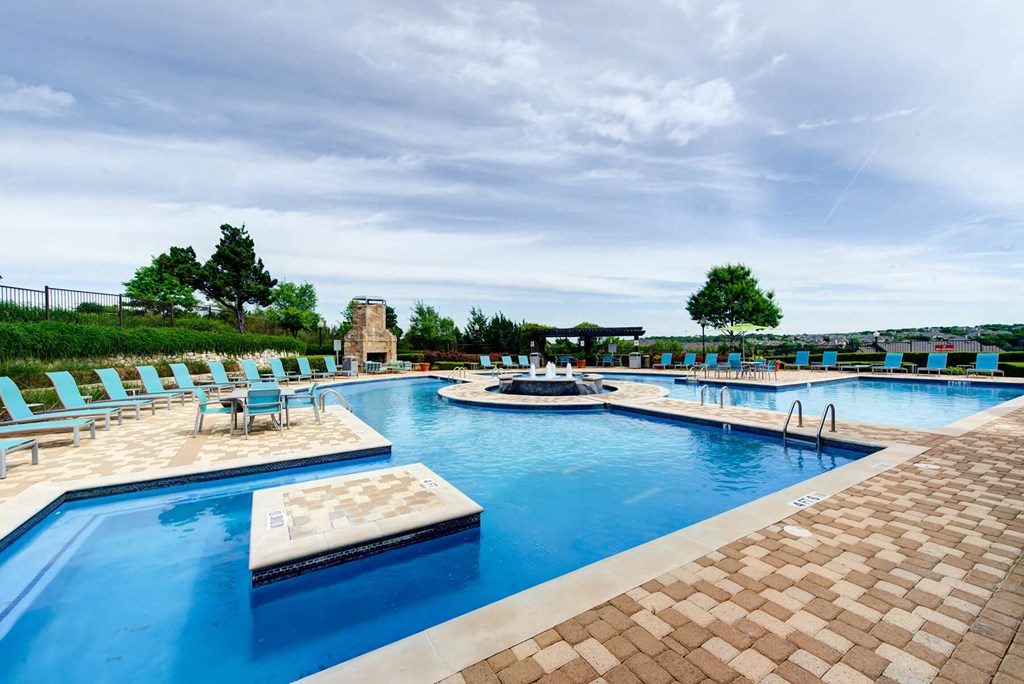 Pool with View at Callista Hill Country Apartments in Austin TX