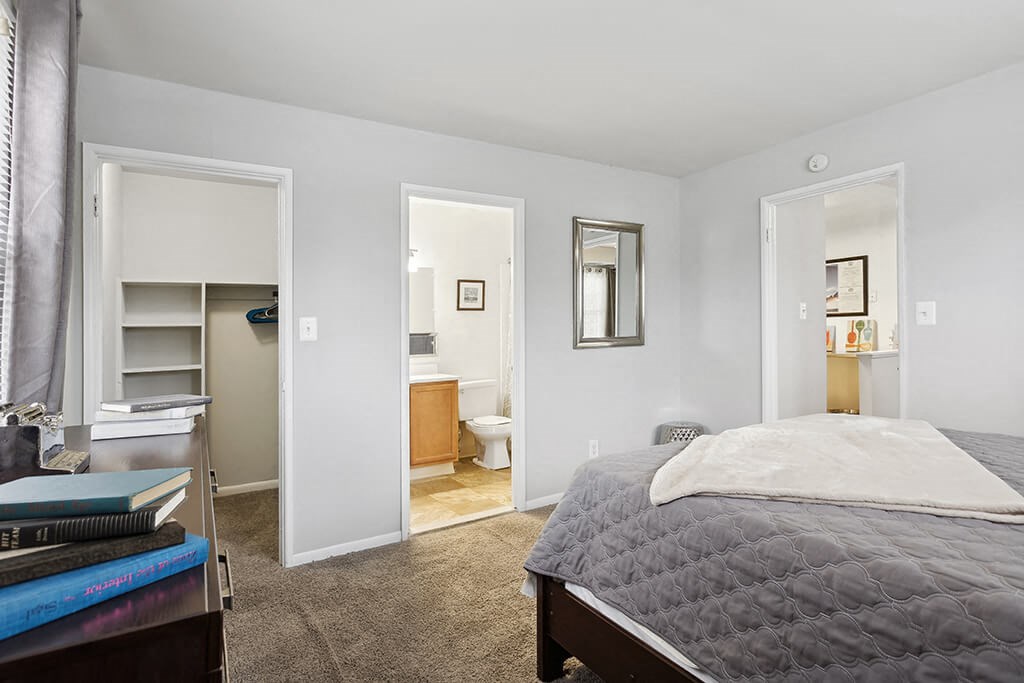 Primary Bedroom with window at The Villages at Marley Station in Glen Burnie MD
