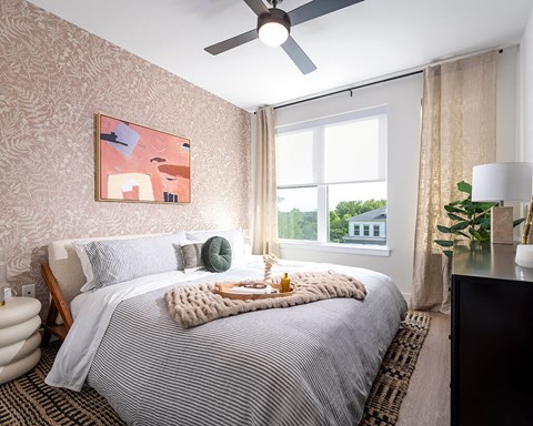 Primary bedroom at 333 Ellington Apartments in Gaithersburg MD