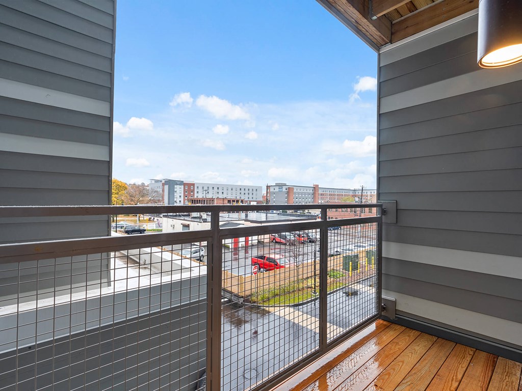 Private Balcony at VERO Apartments in Chelsea MA
