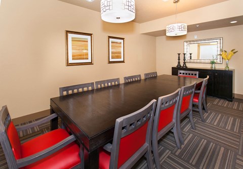 Private Dining Room at The Lodge at Morgan Hills Apartments in Morgan Hill CA
