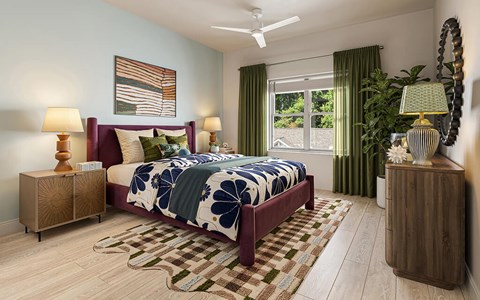 Bedroom at Hawkley Apartments in Milford MA