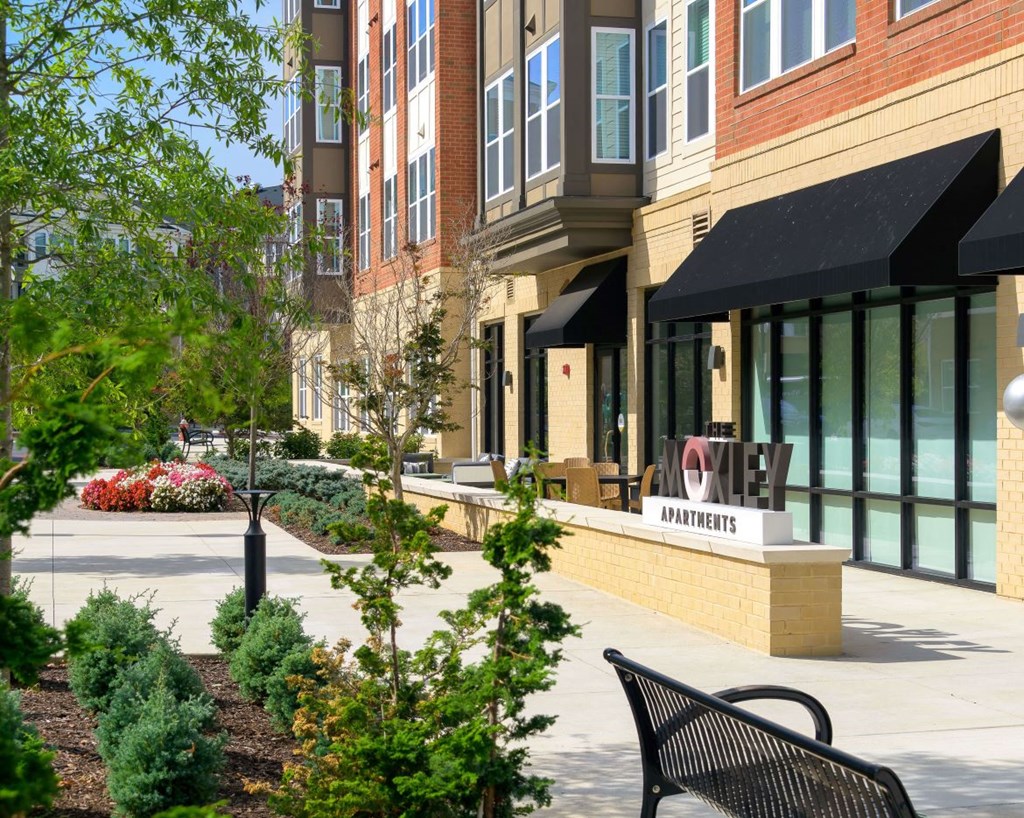 Streetside retail at The Moxley in Fairfax VA