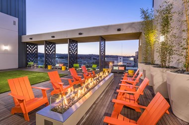 Rooftop Deck Fire Table