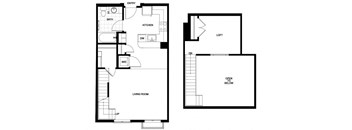 S04 Floor Plan at Candara at Hancock Park Apartments in Los Angeles CA