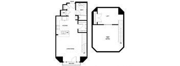 S05  Floor Plan at Candara at Hancock Park Apartments in Los Angeles CA