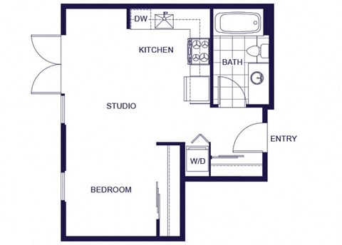 S4 Floorplan Image at Q21 Apartments in Portland OR