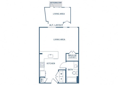 a floor plan of a house with a bedroom and a loft