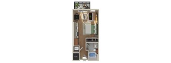 S1 floor plan at The Sevens in Dallas TX