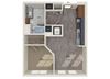 Studio floor plan image at Vero Apartments in Chelsea MA