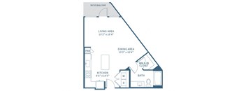a blueprint of a floor plan of a house with a loft