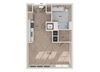 Studio floor plan image at Vero Apartments in Chelsea MA
