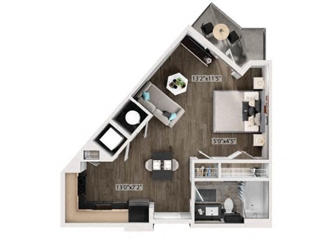S3 Floorplan Image at Fifteeen15 South Lamar Apartments in Austin TX