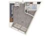 Studio floor plan image at Vero Apartments in Chelsea MA
