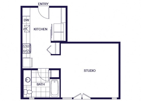 S6 Floorplan Image at Q21 Apartments in Portland OR