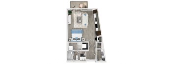 S6 Floorplan Image at Fifteeen15 South Lamar Apartments in Austin TX