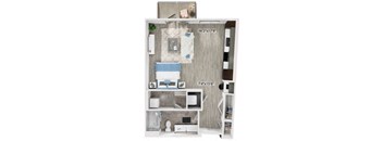 S7 Floorplan Image at Fifteeen15 South Lamar Apartments in Austin TX