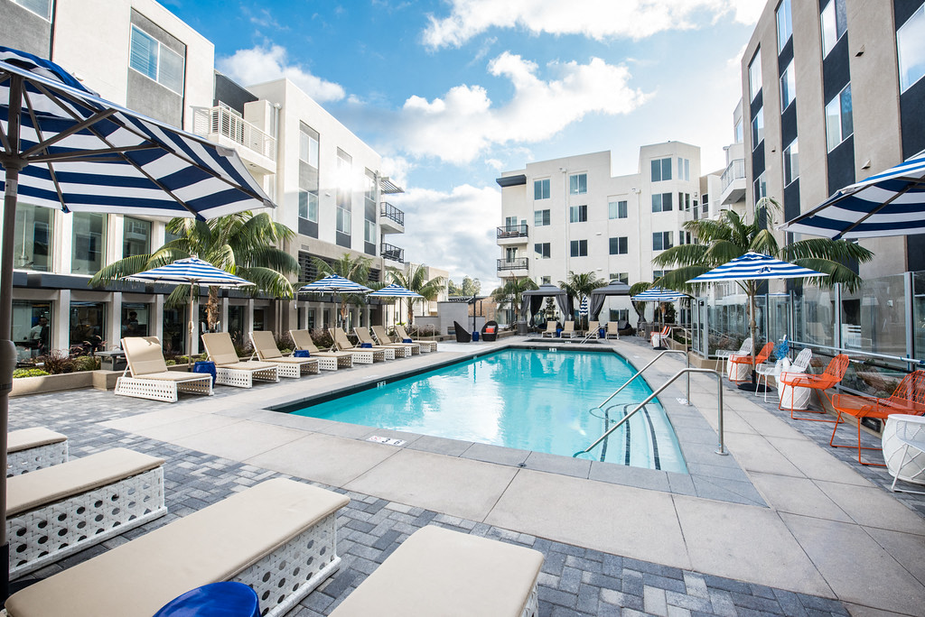 Salt water Pool at Apex apartments in Laguna Niguel CA