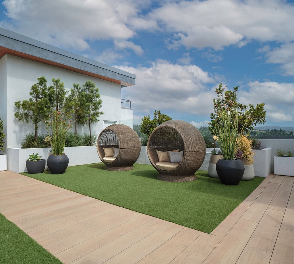 Sky Deck Chairs at The Wylden Apartments in Los Angeles CA