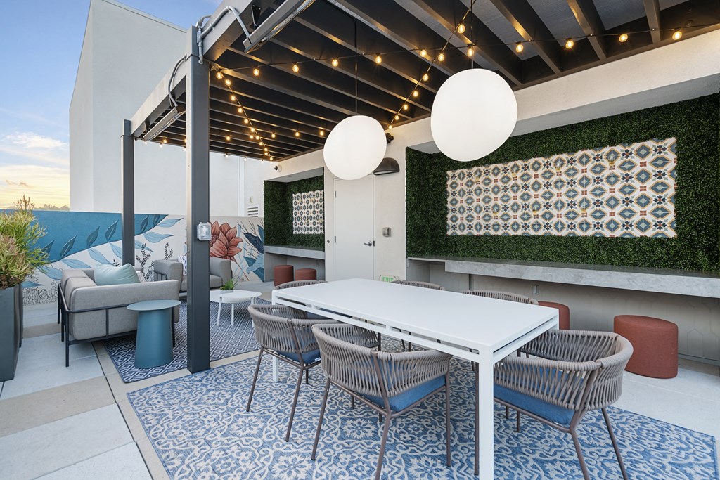 Skydeck with Art Wall at Apex Apartments in Laguna Niguel CA