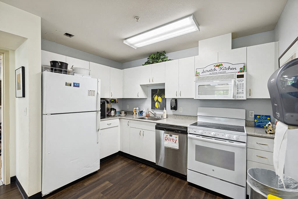 Social Kitchen at Ballinger Court Senior Apartments in Edmonds, WA