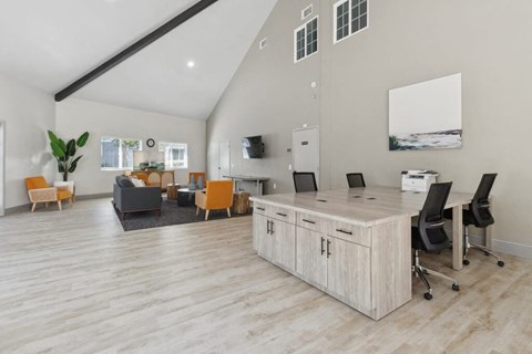 Social Lounge Reverse Angle at Park Crest Apartments in San Diego CA