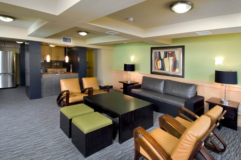Social Lounge Seating Area at Haven at Del Mar Station Apartments in Pasadena CA