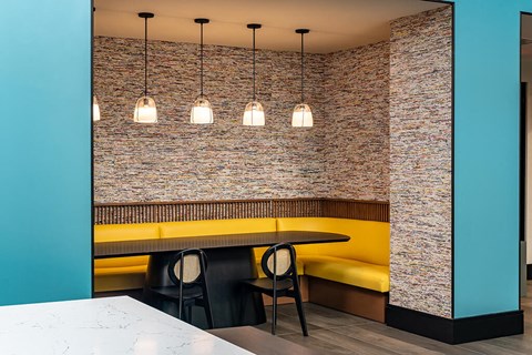 Social lounge seating at The Belhaven in Alexandria VA