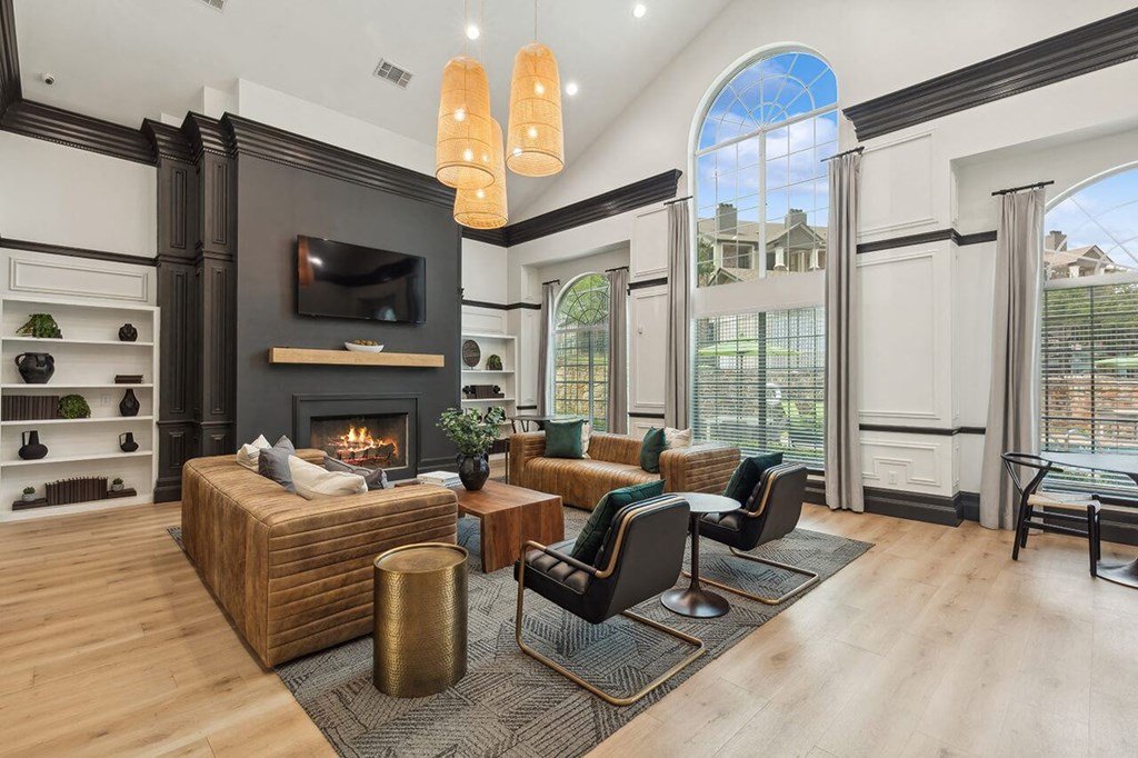 Social lounge at Cypress View Villa Apartments in Weatherford TX