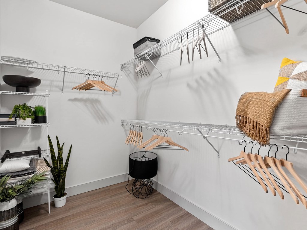 Spacious walk in Closet at VERO Apartments in Chelsea MA