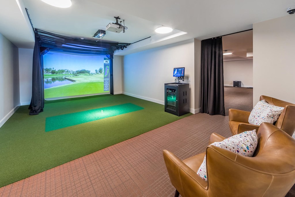 Sports Simulator at Aspect at Totem Lake Apartments in Kirkland WA
