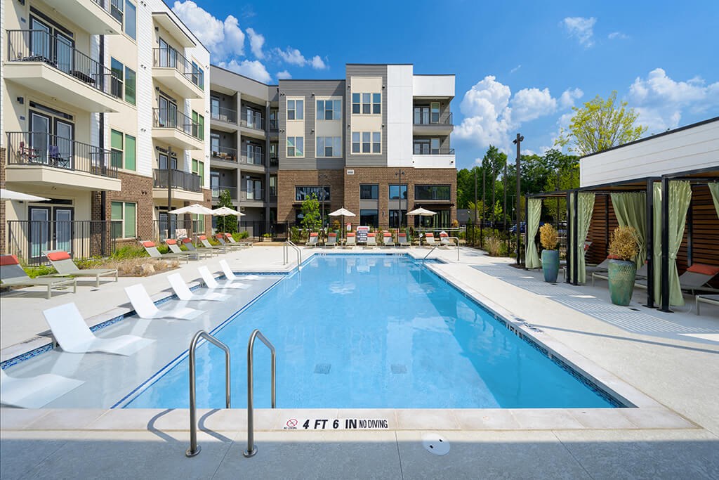 Swimming pool at Verge Apartments in Atlanta, GA