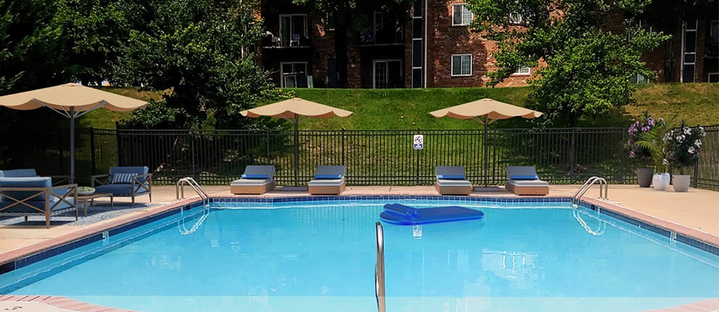 Swimming pool at Weston Circle and Wicklow Square Apartments in Fredericksburg VA