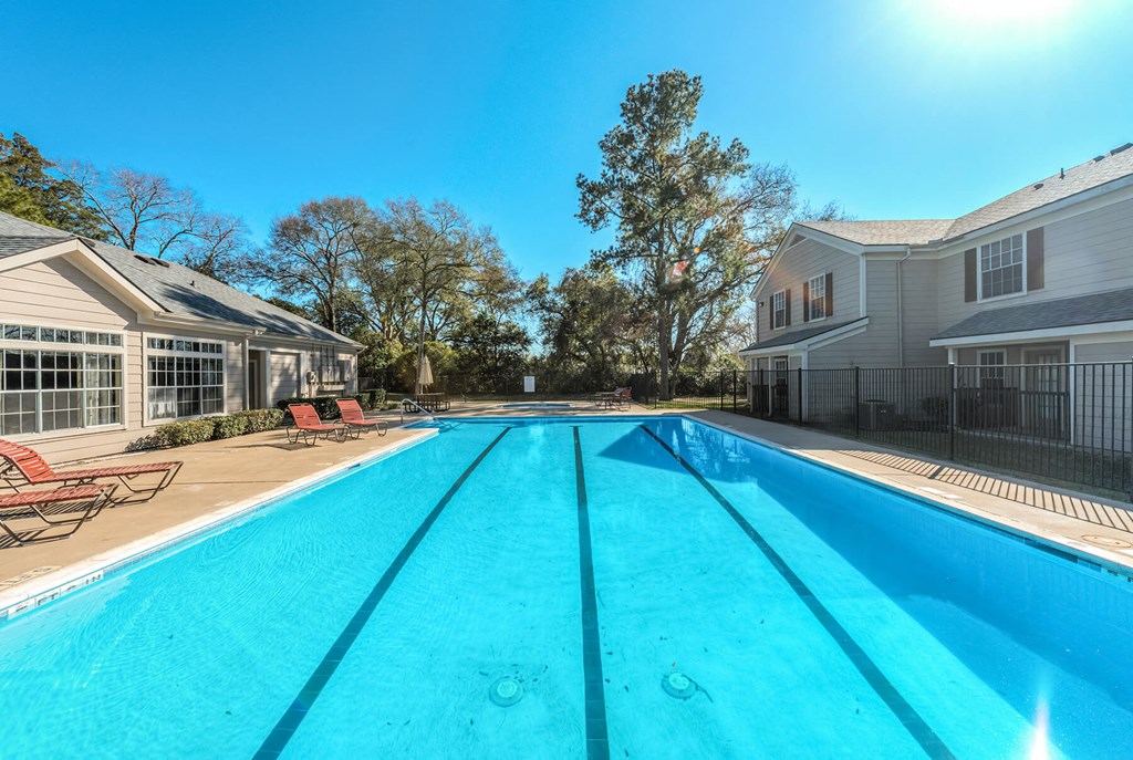 Pool daytime at Park Village in Conroe TX