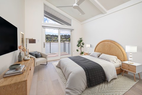The Pointe Bedroom at The Cove at Tiburon Apartments in Tiburon CA
