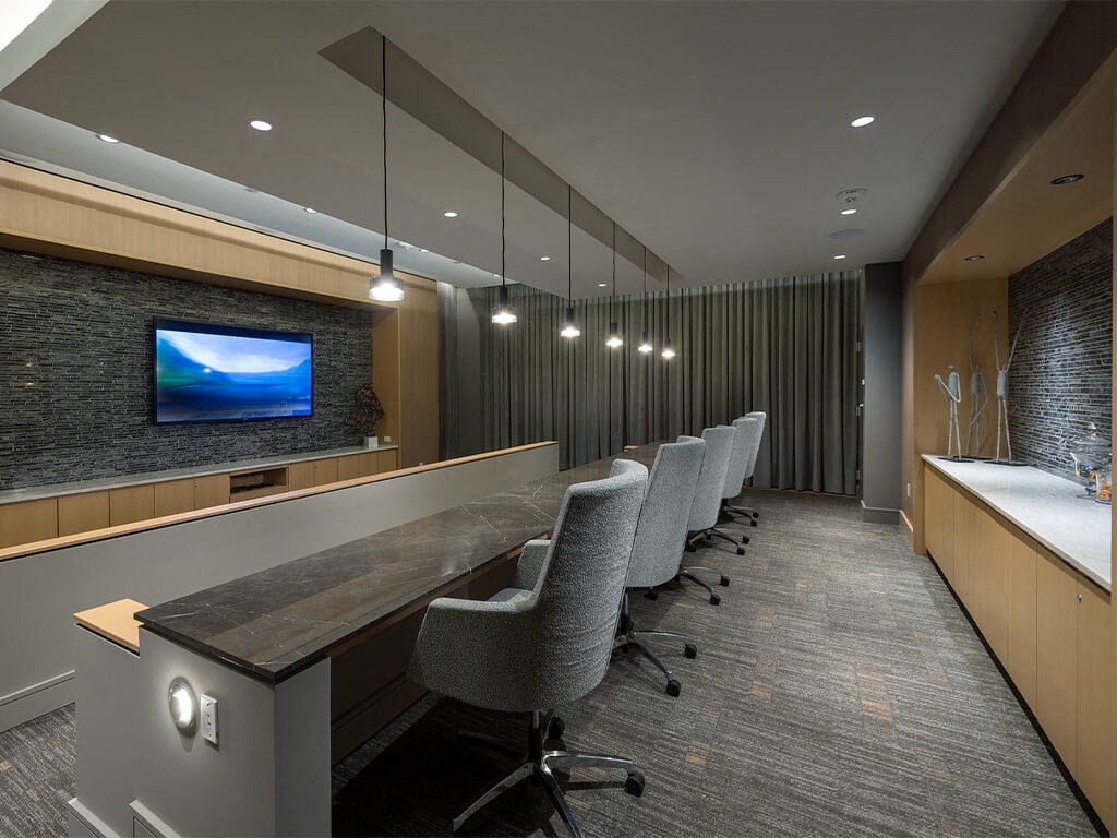 Theatre room at Cirro King of Prussia Apartments in King of Prussia PA