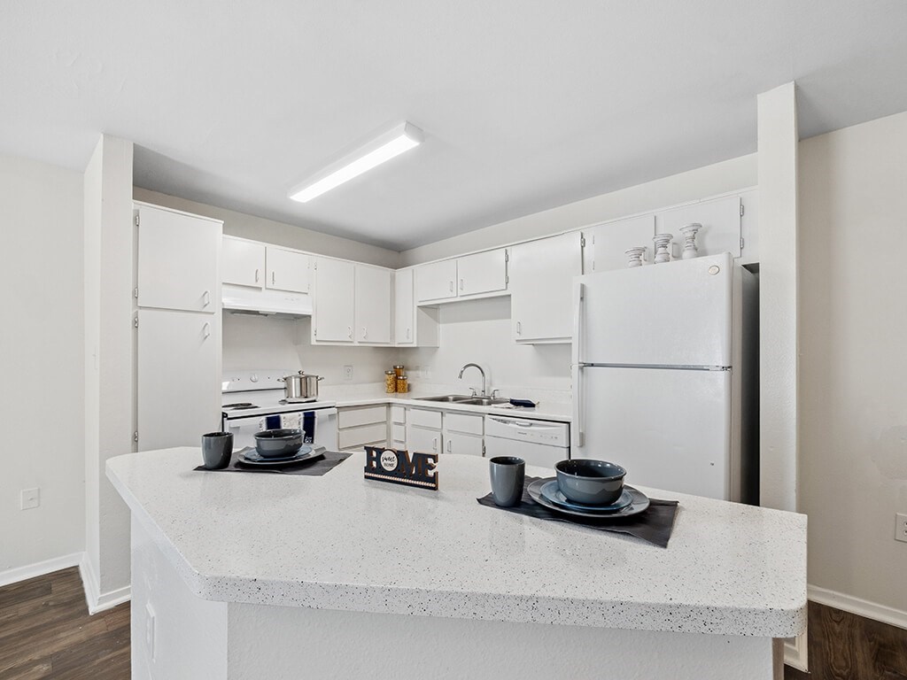 Kitchen countertop at Tidwell Estates in Houston TX