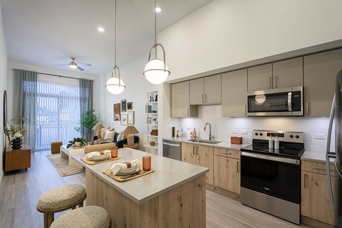 Kitchen at Treo Apartments in Fort Lauderdale FL